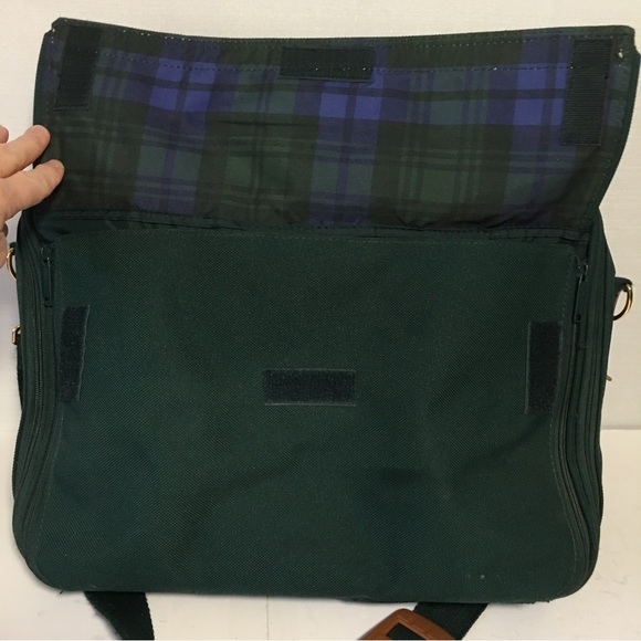 Perry Ellis Portfolio Commuter Briefcase Satchel Suitcase green Like New - Picture 12 of 16